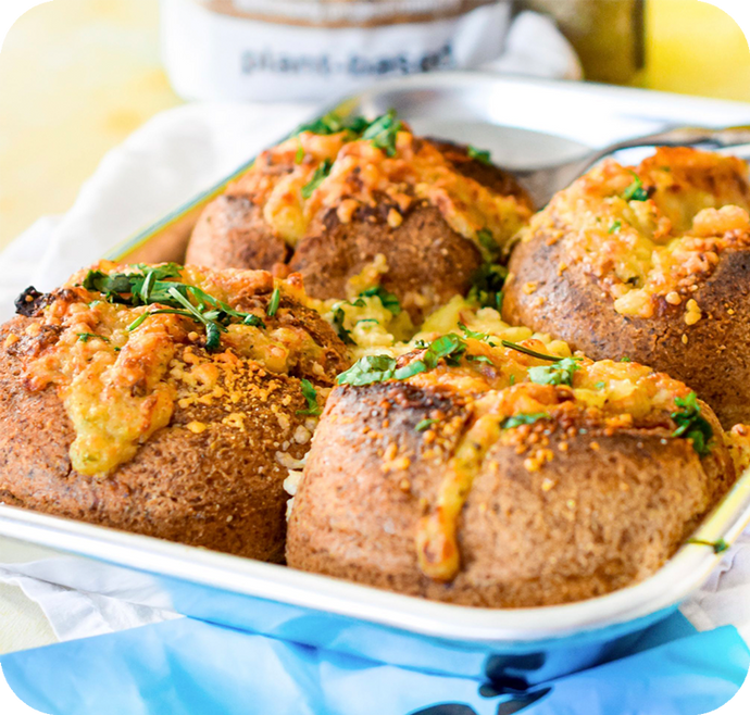 Grain-Free Cheesy Garlic Pull-Apart Bread