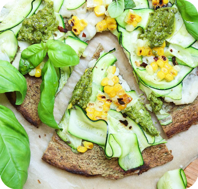 Summery Green Veg Pizza