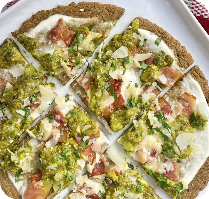 Bacon & Scallion Pesto Flatbread